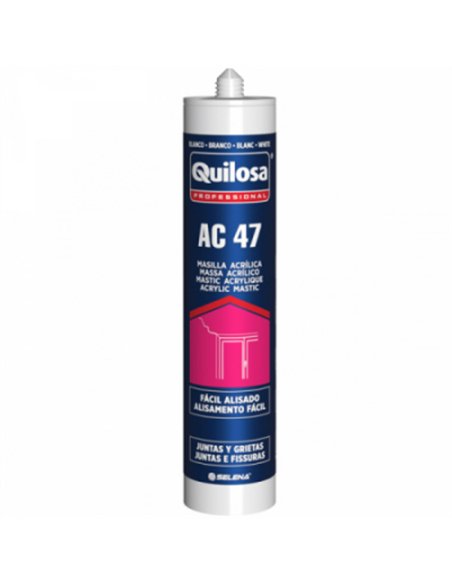 CARTUCHO MASILLA ACRILICA BLANCA 300ml AC-47 QUILOSA