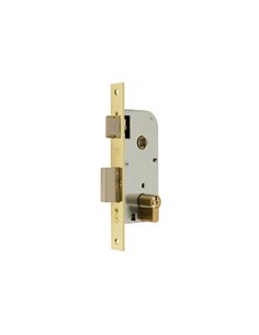 CERRADURA MADERA EMBUTIR LATONADA 35mm C/RECTO 1501-2-35 MCM