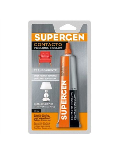TUBO COLA CONTACTO INCOLORO 40ml 62601-00000-01 SUPERGEN