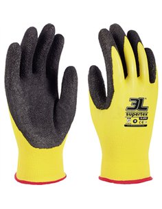 GUANTE LATEX RUGOSO SUPERTEX PEQUEÑA T.7 3L 2