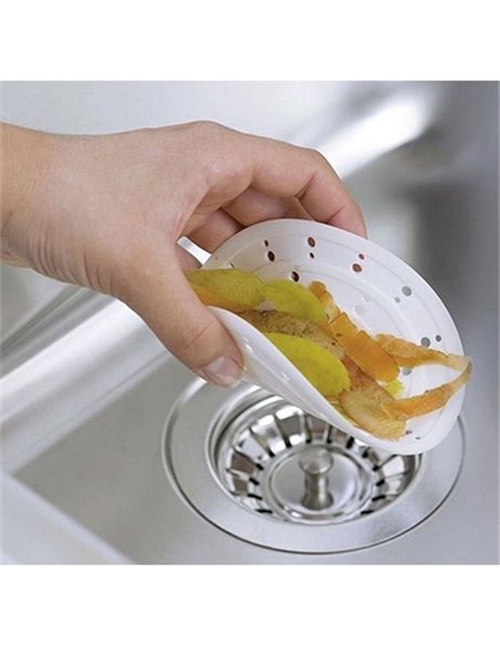 REJILLA FREGADERO SILICONA BLANCA 12cm 8183 WENKO