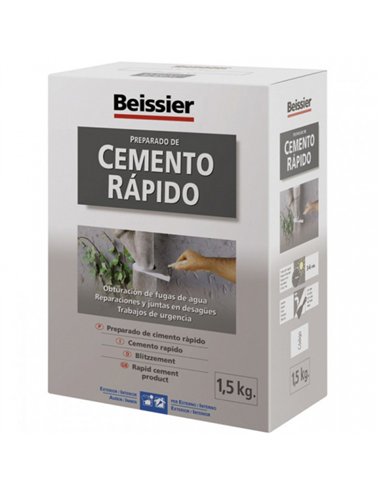 CEMENTO RAPIDO GRIS 1,5Kg 70166-002 BEISSIER