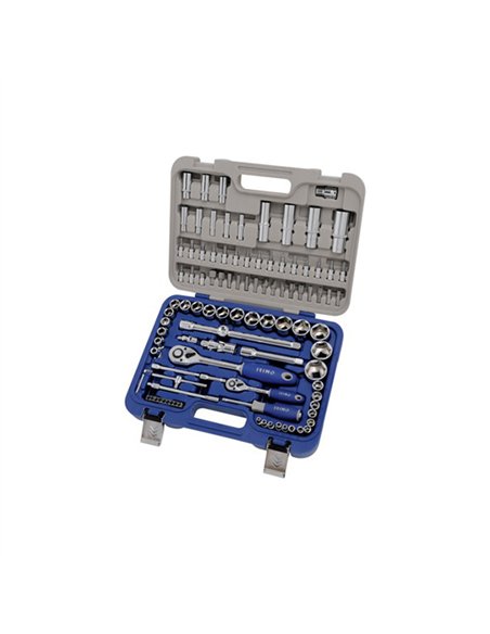 JUEGO MALETA 109pcs LLAVES VASO 1/2-1/4 130-109-4 IRIMO