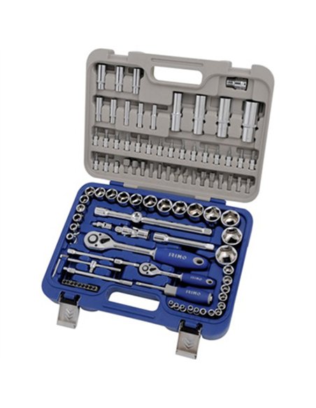JUEGO MALETA 109pcs LLAVES VASO 1/2-1/4 130-109-4 IRIMO