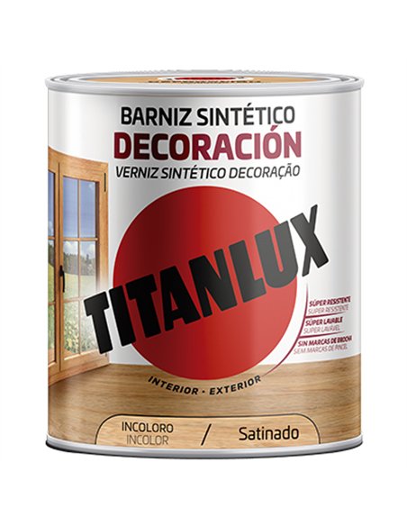 BARNIZ SATINADO INCOLORO 750ml M11-1000 TITANLUX