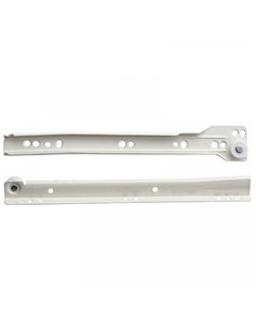 JUEGO GUIA CAJON CORREDERA BLANCA 450mm 75045