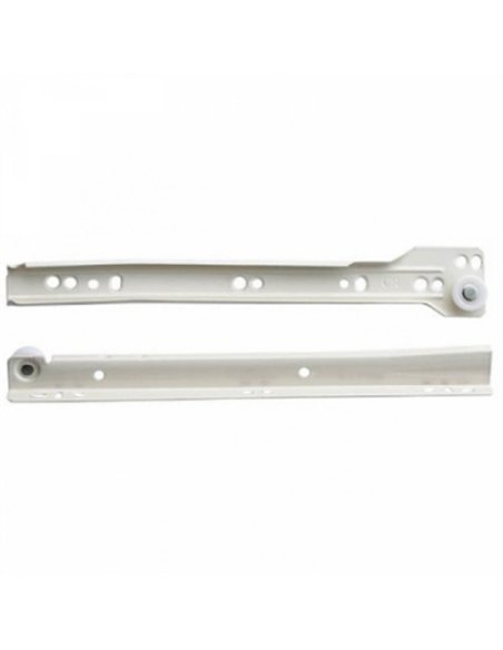 JUEGO GUIA CAJON CORREDERA BLANCA 450mm 75045
