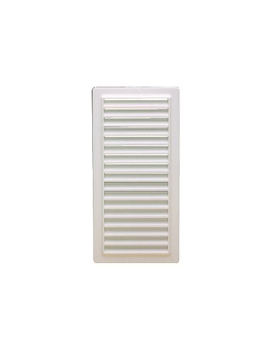 REJILLA VENTILACION PVC 9,8x22,5cm CON MARCO A-200 JAR