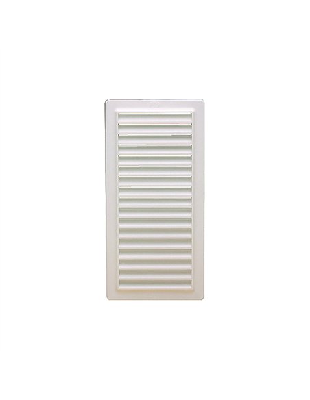 REJILLA VENTILACION PVC 9,8x22,5cm CON MARCO A-200 JAR