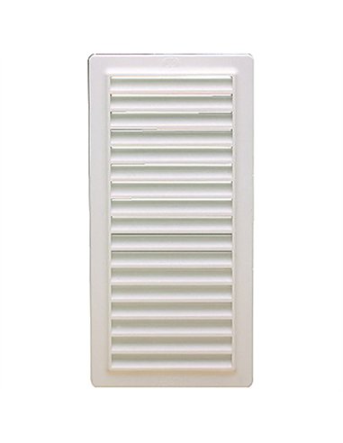 REJILLA VENTILACION PVC 9,8x22,5cm CON MARCO A-200 JAR