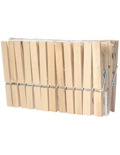PAQ. 24 PINZAS TENDER ROPA MADERA 2702549 2