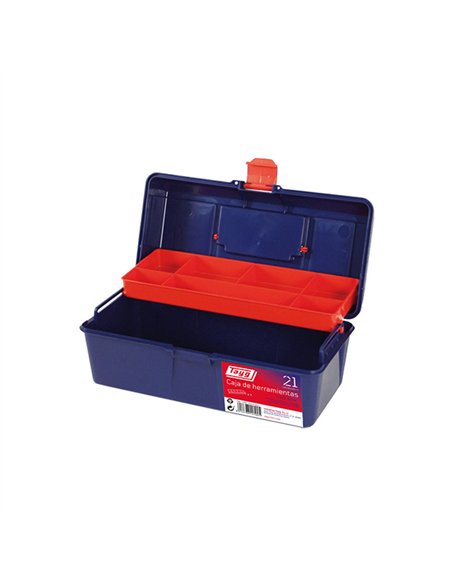 CAJA HERRAMIENTAS PLASTICO 31x16x16cm MOD.21 TAYG