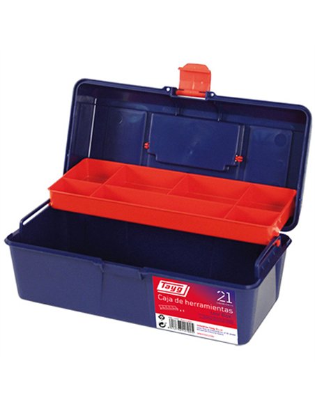CAJA HERRAMIENTAS PLASTICO 31x16x16cm MOD.21 TAYG