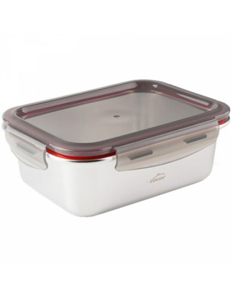 RECIPIENTE TAPER RECTANGULAR 260ml 12,5x9x5cm ECOINOX 64622 LACOR