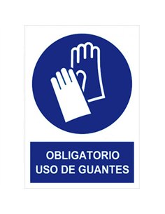 SEÑAL OBLIGACION USAR GUANTES 210x297mm RD20003 2
