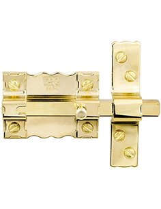 CERROJO PASADOR 300-P87 SIN BOMBILLO DORADO FAC 2