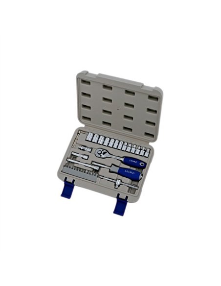 JUEGO MALETA 35pcs LLAVES VASO 1/4 109-35-4 IRIMO