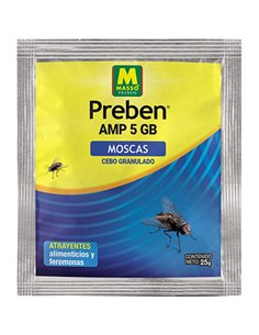 PAQ. 25gr INSECTICIDA CEBO GRANULADO MOSCAS 231554 MASSO 2