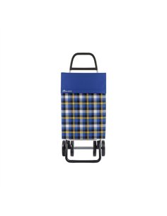CARRO COMPRA 2+2 4R NYLON SCOTTISH AZUL JEA036 ROLSER