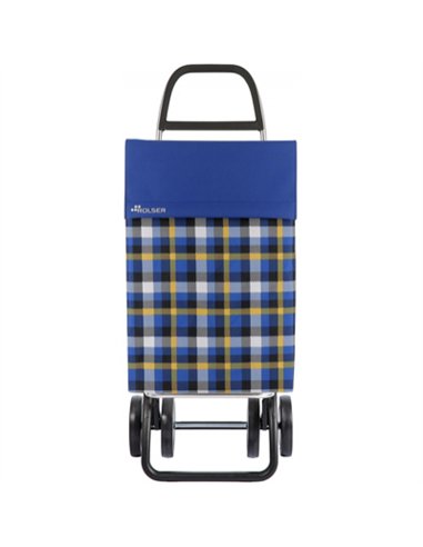 CARRO COMPRA 2+2 4R NYLON SCOTTISH AZUL JEA036 ROLSER