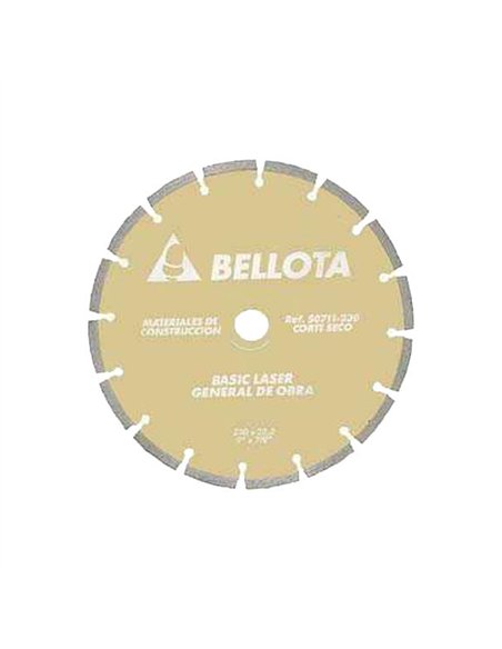 DISCO DIAMANTE BASIC LASER SEGMENTADO 115mm 50711 BELLOTA