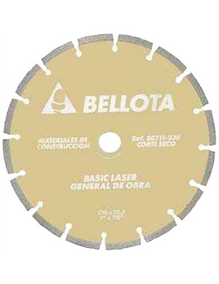 DISCO DIAMANTE BASIC LASER SEGMENTADO 115mm 50711 BELLOTA