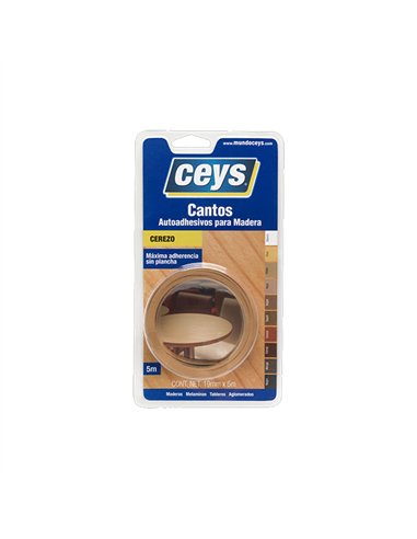 CANTO AUTOADHESIVO CEREZO 19mm x5mt 851102 CEYS