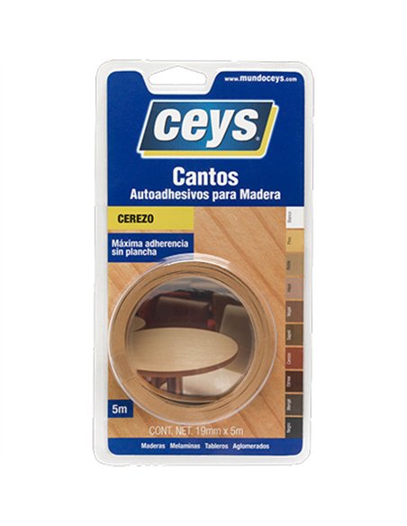 CANTO AUTOADHESIVO CEREZO 19mm x5mt 851102 CEYS