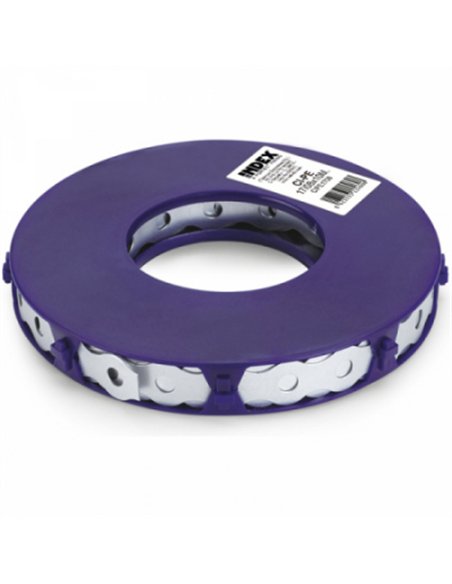 ROLLO CINTA PERFORADA GALVANIZADA 10mt x17mm INDEX