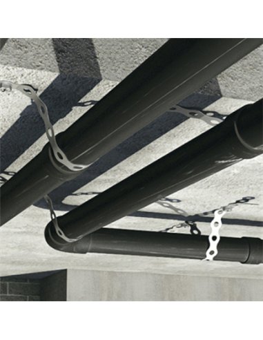 ROLLO CINTA PERFORADA GALVANIZADA 10mt x17mm INDEX