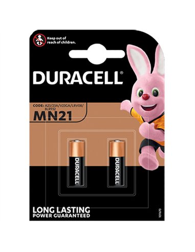 BLISTER 2 PILAS MN21 12V MANDOS ALKALINA DURACELL PLUS