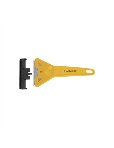 RASCAVIDRIOS PLASTICO 14,5cm HOJA 60mm 00242 3 CLAVELES