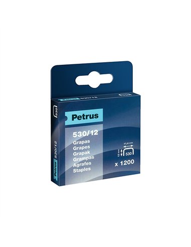 CAJA 1200 GRAPAS 12mm 530/12 PETRUS