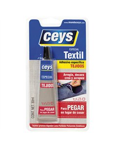 TUBO ADHESIVO TEXTIL ESPECIAL TEJIDOS 30gr CEYS 2