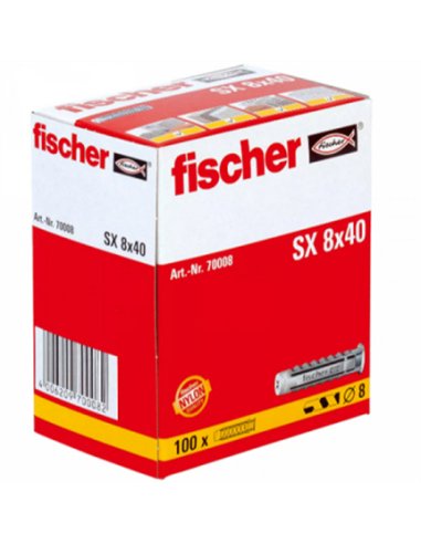 CAJA 100 TACOS FISCHER SX 8x40mm