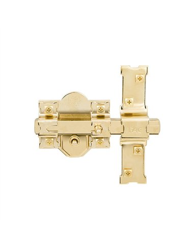 CERROJO 301RP/80 BOTON/LLAV. SEGURIDAD B/REDONDO DORADO FAC