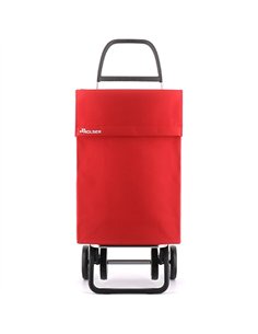 CARRO COMPRA 2+2 4R NYLON ROJO JEA032 ROLSER 2