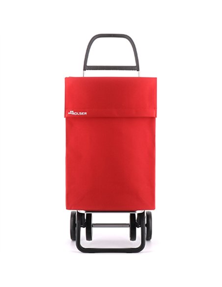 CARRO COMPRA 2+2 4R NYLON ROJO JEA032 ROLSER