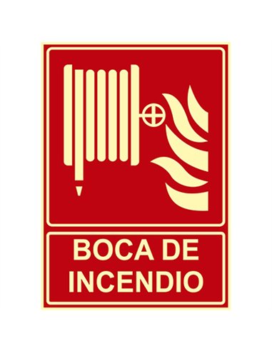 SEÑAL BOCA DE INCENDIO 210x297mm RD00108