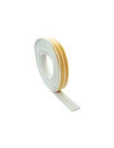 BURLETE CAUCHO BLANCO 9mm x6mt 1-3,5mm TIPO E 10763 GEKO