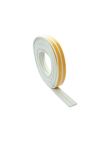 BURLETE CAUCHO BLANCO 9mm x6mt 1-3,5mm TIPO E 10763 GEKO