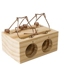 RATONERA MADERA 2 AGUJEROS PEQUEÑO 28mm 2