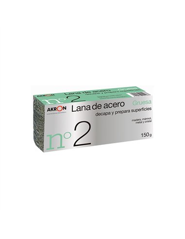 BOBINA 150gr LANA ACERO GRUESA Nº2 AKRON