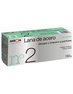 BOBINA 150gr LANA ACERO GRUESA Nº2 AKRON 2