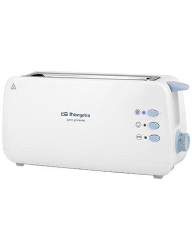 TOSTADOR PAN 850w REBANADA LARGA TO-4012 ORBEGOZO