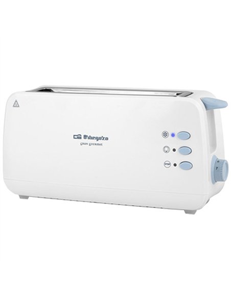 TOSTADOR PAN 850w REBANADA LARGA TO-4012 ORBEGOZO