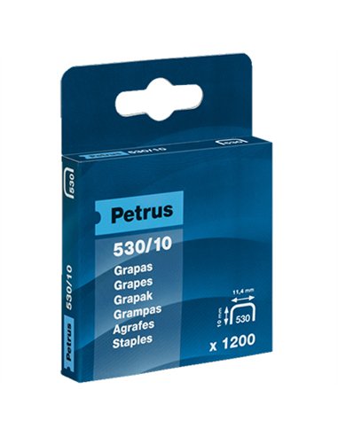 CAJA 1200 GRAPAS 10mm 530/10 PETRUS