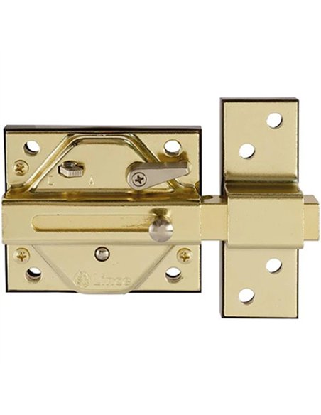 CERROJO SEGURIDAD ANTIBUMPING DORADO 7930RHL LINCE