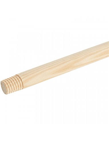 MANGO MADERA CEPILLO BARRENDERO 120x28mm CON ROSCA 1986