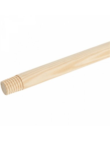 MANGO MADERA CEPILLO BARRENDERO 120x28mm CON ROSCA 1986